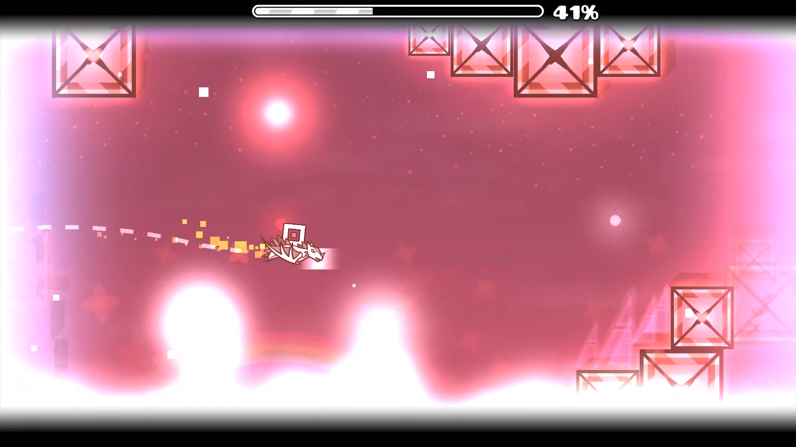 Screenshot of my other Geometry Dash level